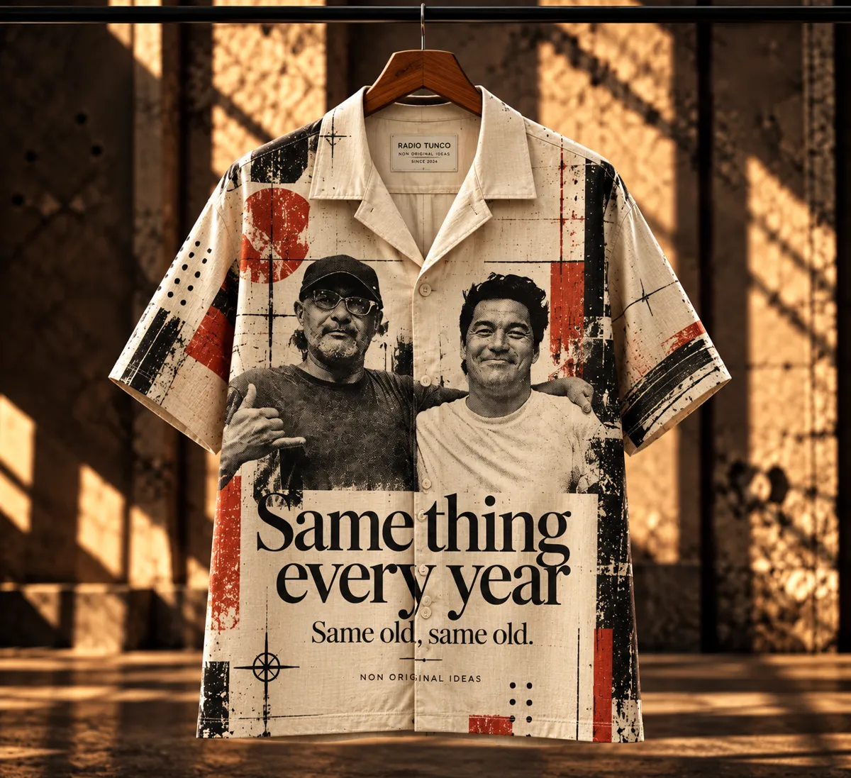 Same Thing Every Year — playera Non Original Ideas de Radio Tunco, frente