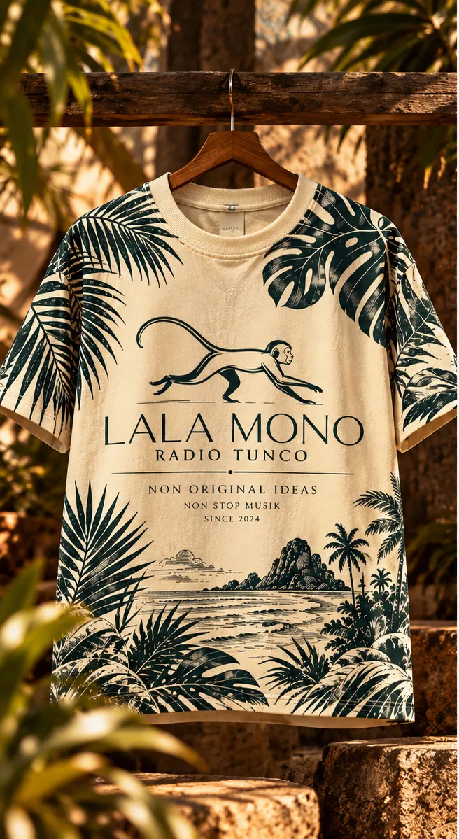 Lala Mono · El Tunco — playera Non Original Ideas de Radio Tunco, frente
