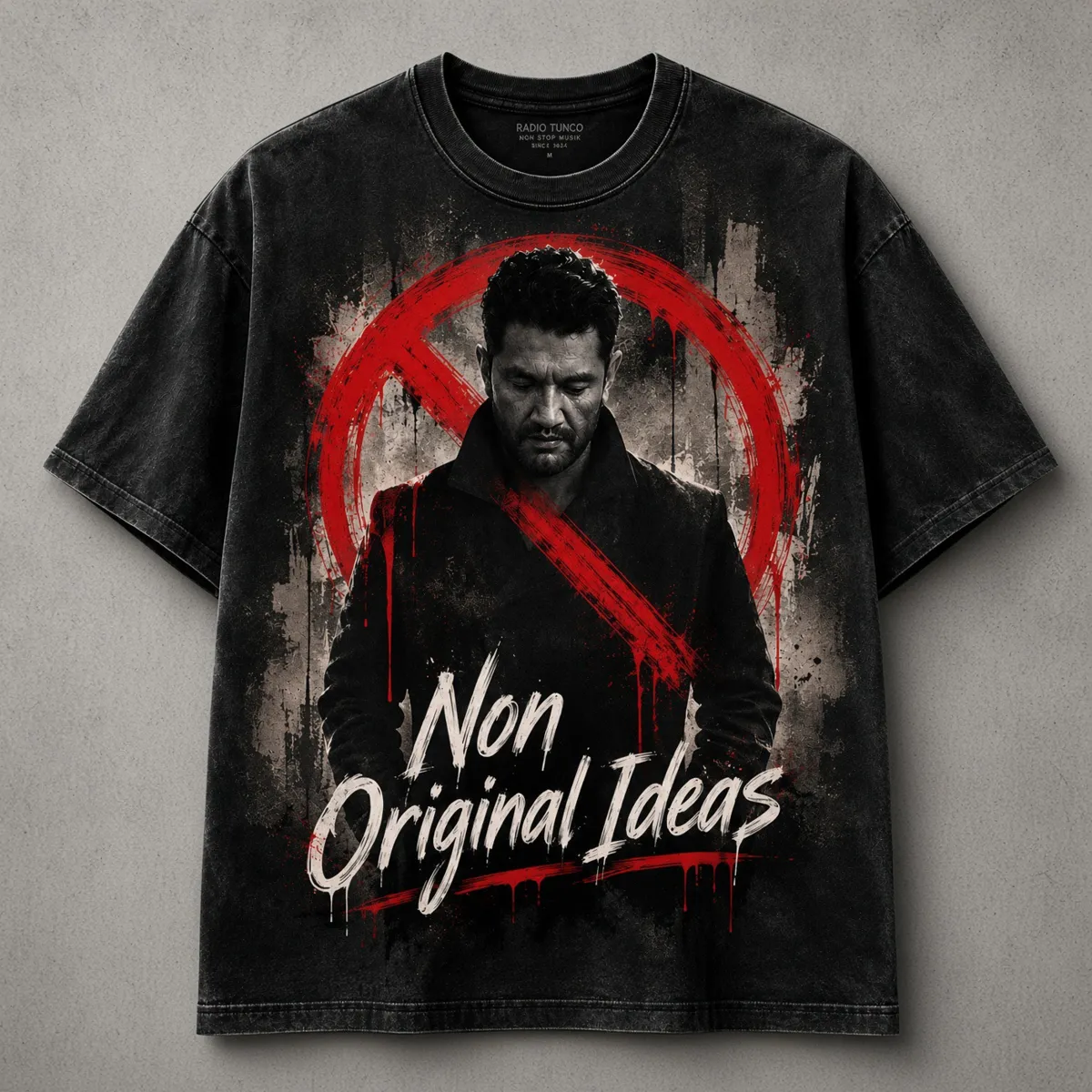 Non Original Ideas · Black — playera Non Original Ideas de Radio Tunco, frente